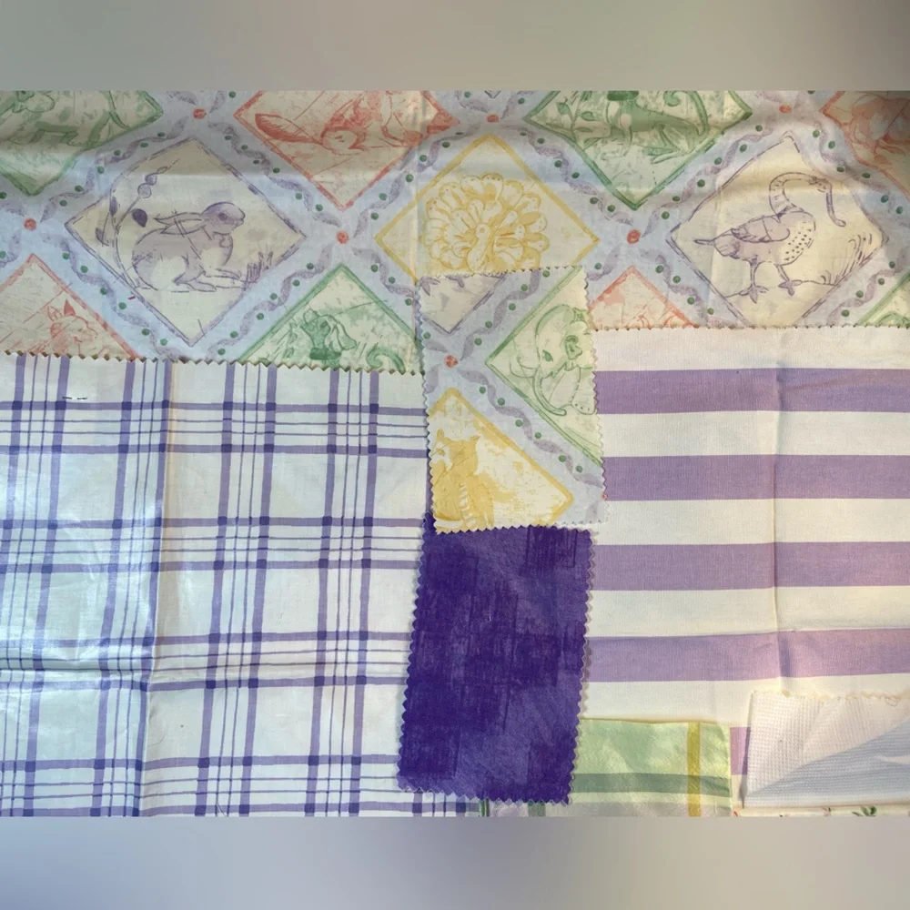 Assorted upholstery‎ Fabric samples Florals Animals Stripes